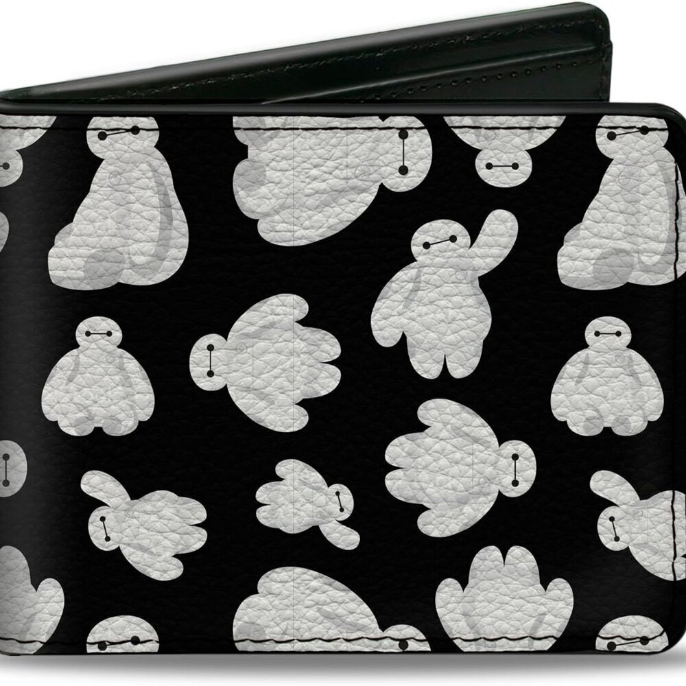 Disney Wallet Vegan Leather Bifold Big Hero 6 Baymax Cartoon Casual